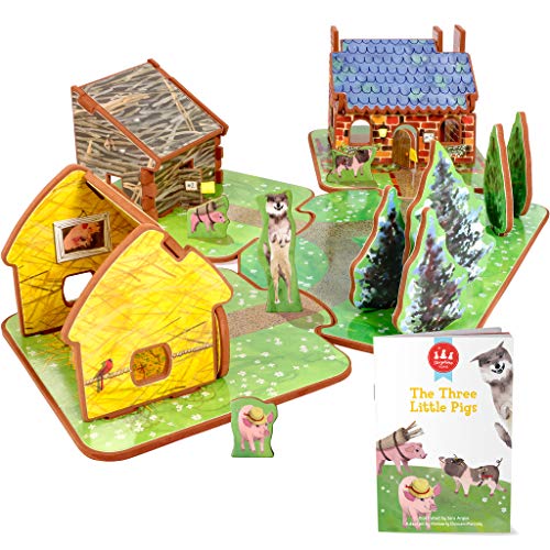 The Three Little Pigs 3D Puzzle - Book and Toy Set