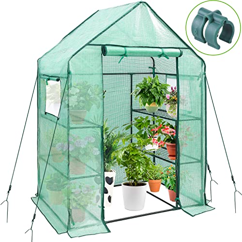 Ohuhu Outdoor Greenhouse with Mesh Windows