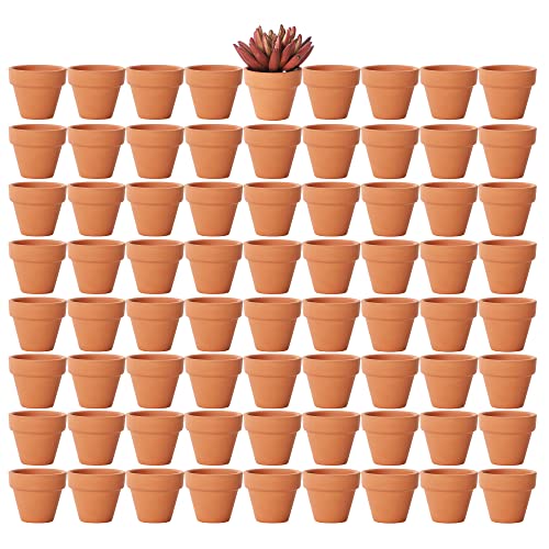 Yishang 1.9 Inch Tiny Terracotta Pots - Pack of 72