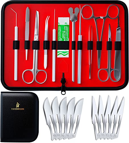 InstaSkincare Advanced Dissection Kit Biology Lab Anatomy Set (20 Pcs)