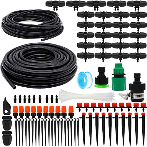 Drip Irrigation Kit for Garden Plants, 100ft