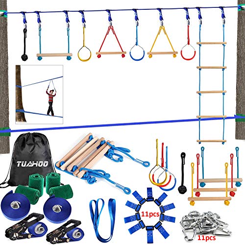 TUAHOO Ninja Warrior Obstacle Course for Kids