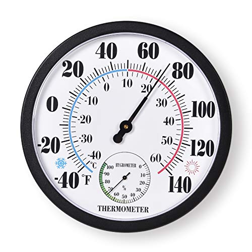 Large Numbers Wall Thermometer Hygrometer