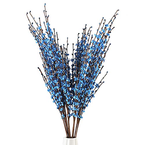Artificial Flower Winter Jasmine Pip Berry Plant - Blue