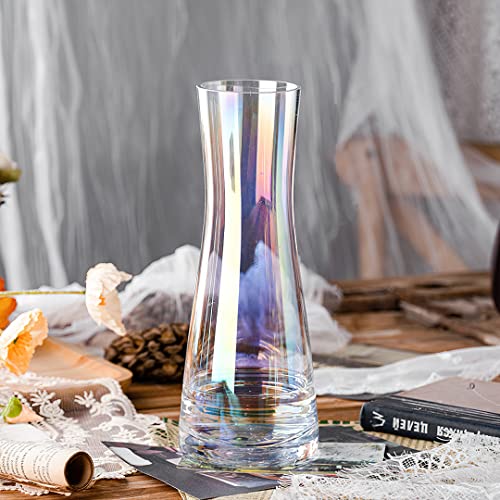 Clear Glass Tall Flower Vase