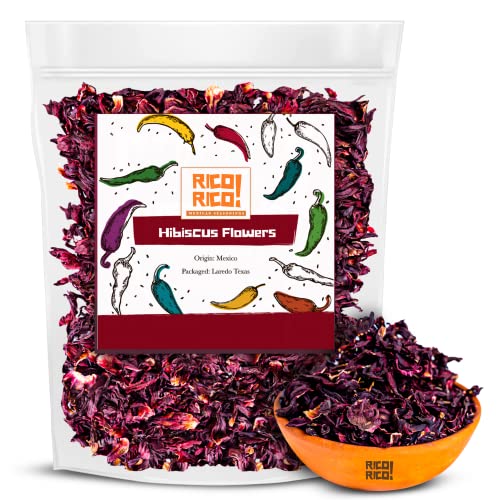 RICO RICO Dried Hibiscus Flowers - 100% Natural Hibiscus Flowers