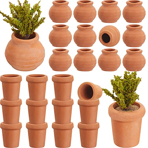 16 PCS Small Mini Clay Pots