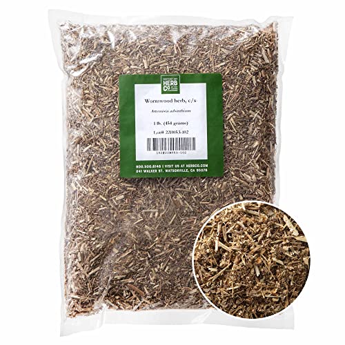 Monterey Bay Herb Co. Organic Wormwood Herb Cut & Sifted