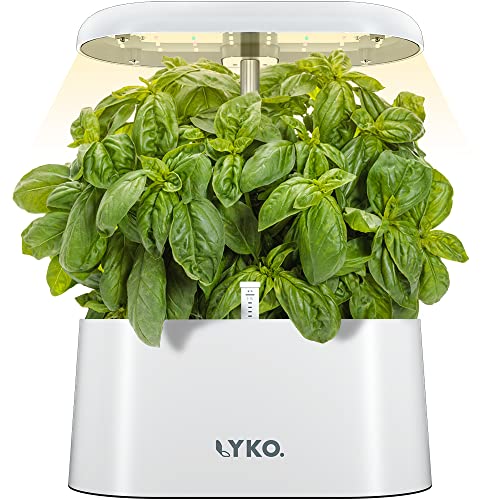 LYKO Hydroponics Growing System - Indoor Herb Garden with Adjustable Light Post
