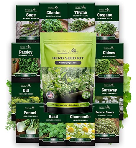 NatureZ Edge 12 Herb Seeds Variety Pack