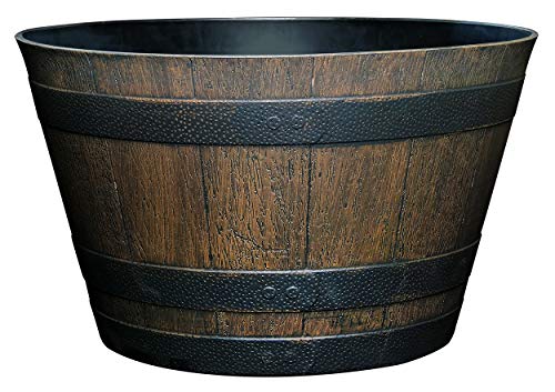 Whiskey Resin Flower Pot Barrel Planter