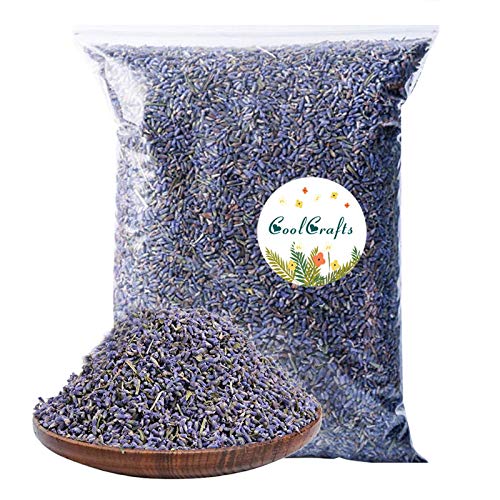 CoolCrafts Lavender Flowers - Fragrant Bulk Buds for Crafts, Sachets - 1 Pound