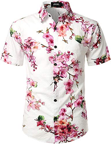 Flower Casual Button Down Hawaiian Shirt