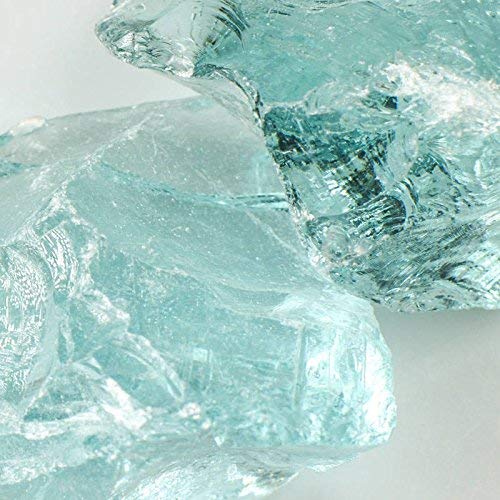 Teal Landscape Glass - Landscaping Glass (50 lbs, Large)