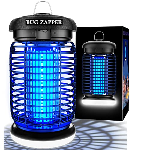 Outdoor Bug Zapper with LED Light and Electric Grid