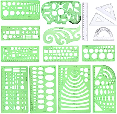 Versatile and Durable Geometric Stencils Drawing Templates