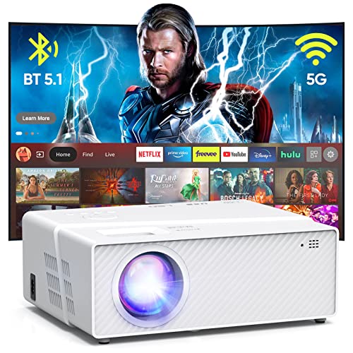 5G WiFi Bluetooth Projector with Screen