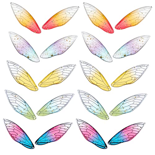 SUNNYCLUE Butterfly Wing Resin Pendants