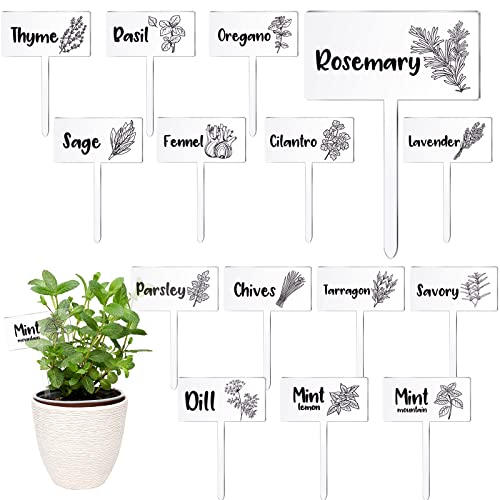 Herb Markers Garden Labels for Easy Plant Identification