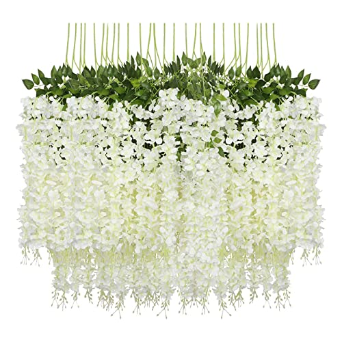 Pauwer Wisteria Hanging Flowers - Artificial Floral Garland