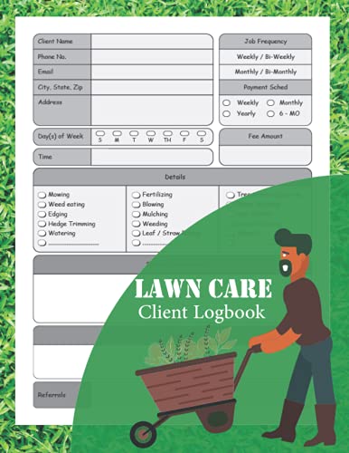 Lawn Care Client Log Book