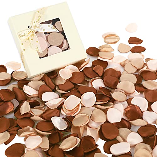 Champagne Silk Rose Petals - Whaline 300Pcs