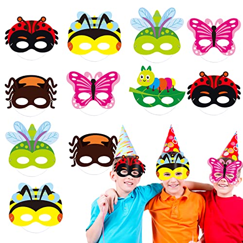 CY2SIDE Summer Insect Bugs Paper and Elastic Masks for Kids