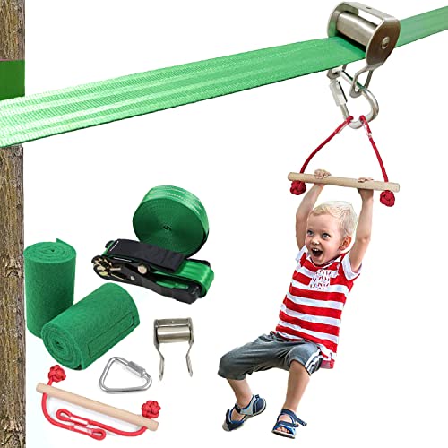 TTANTWFO Zipline Kits for Kids Backyard