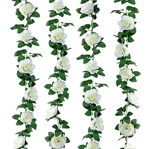 White Flower Garland Rose Flower Banners: Stunning and Affordable Décor for Any Occasion