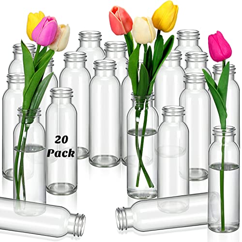 Nuogo 20 Pieces Glass Bud Vase