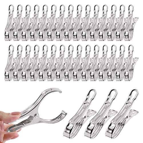Stainless Steel Greenhouse Clamps - 40Pcs
