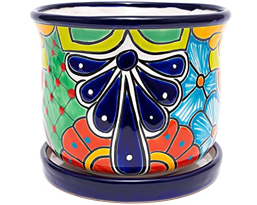 Enchanted Talavera Ceramic Circular Pot