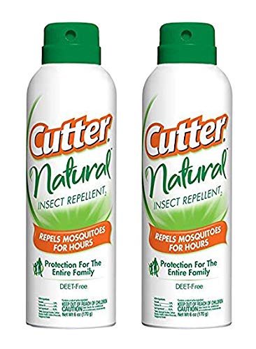 Cutter Natural Insect Repellent Deet-Free Aerosol (2 Pack)