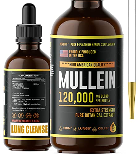 HERBIFY Mullein Drops - Lung Cleanse