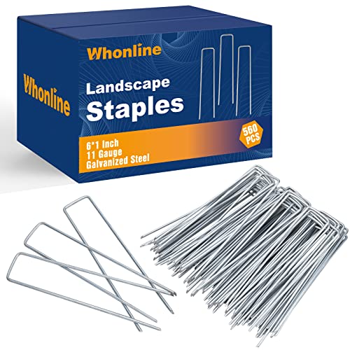Whonline Landscape Staples 6 Inch 11 Gauge Ground Stakes