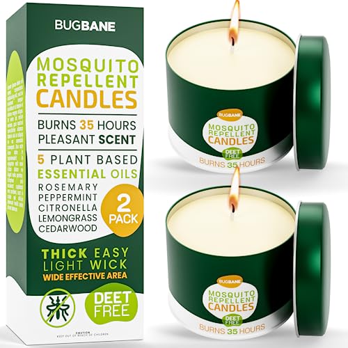 Outdoor Mosquito Repellent Candles with Natural Essential Oils