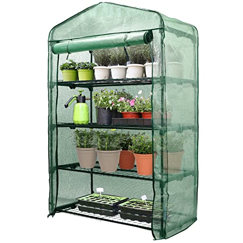 Worth Garden 4 Tier Greenhouse - Portable & Sturdy