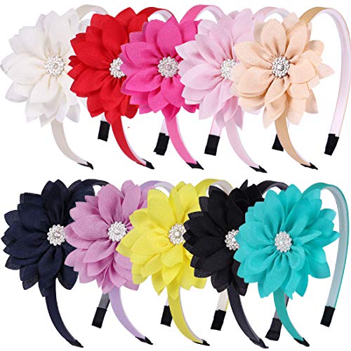 Flower Bow Headbands For Girls