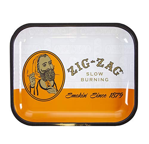 ZIG-ZAG Rolling Papers - Large Metal Rolling Tray
