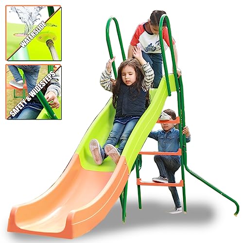 SLIDEWHIZZER 8ft Kids Play Outdoor Playground Slide