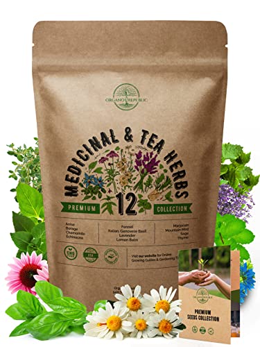 Medicinal & Tea Herb Seeds Variety Pack
