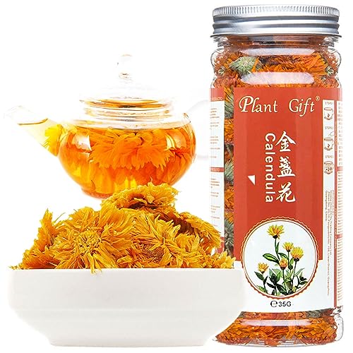 Herbal Calendula Tea - Natural Marigold Flowers for Skin Care and DIY Recipes