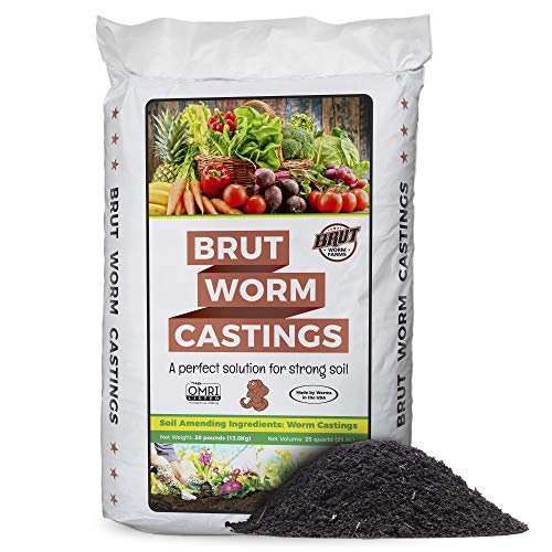 Brut Worm Castings - Organic Fertilizer for Healthy Houseplants