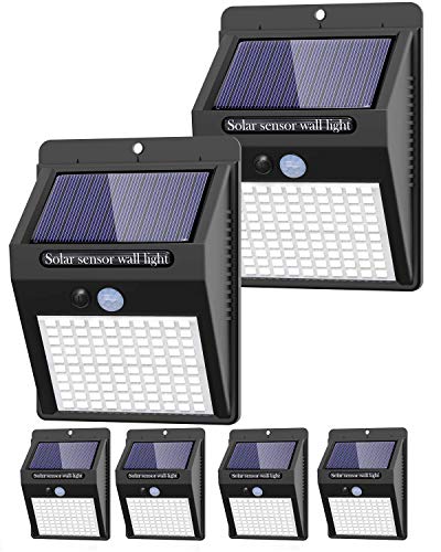 6 Pack Solar Lights: Outdoor Security with Motion Sensor