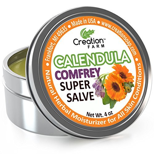 Creation Farm Calendula Herb Balm - Super Salve for Skin Conditions