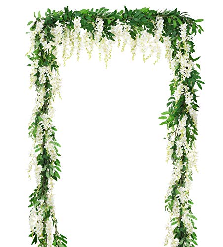 Artificial Flowers Wisteria Garland - Enhance Your Space with Elegance