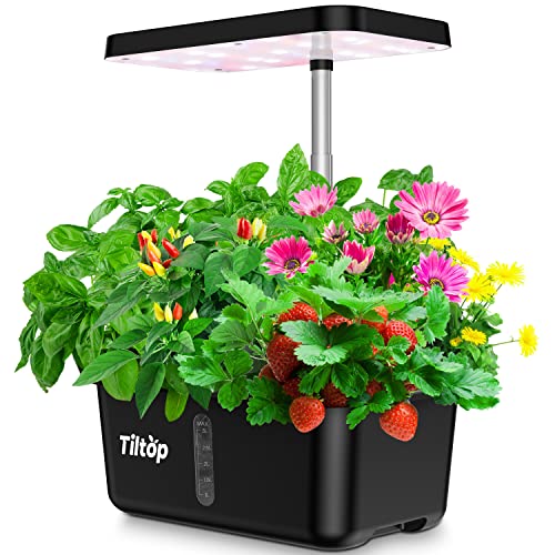 TILTOP Hydroponics Growing System 8 Pods Indoor Herb Garden
