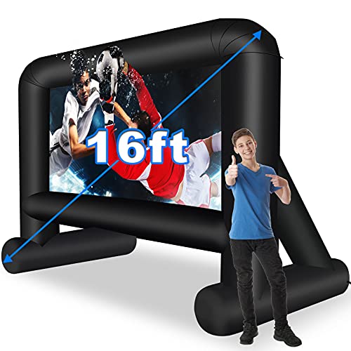 16 Feet Inflatable Movie Screen - Turn Your Backyard into a Cinema