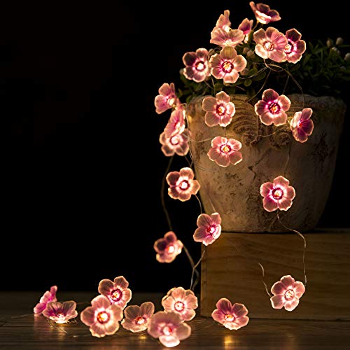 Fairy Pink Cherry Blossom String Lights