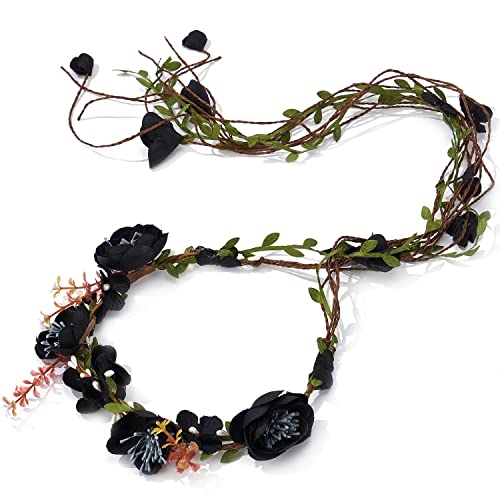 Rattan Flower Vine Crown Tiaras Necklace Belt Party Decoration